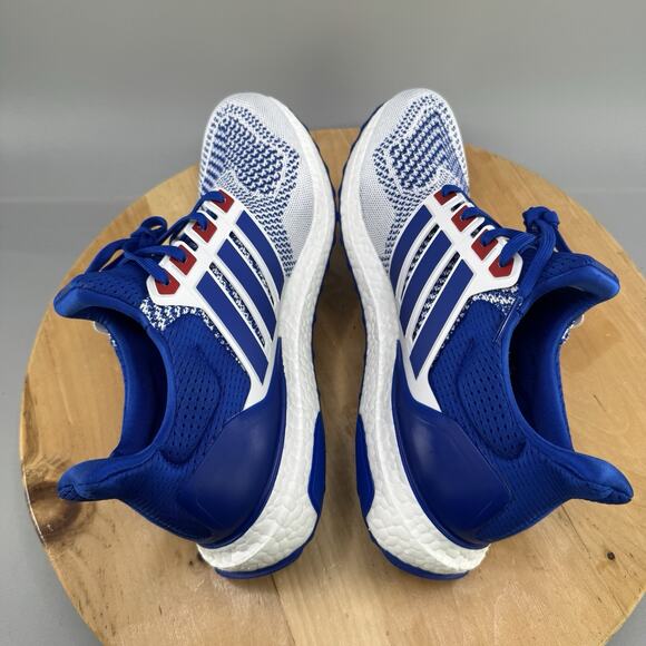 Adidas Ultraboost 1.0 Mens Size 11.5 Shoes White Royal Blue Running Sneakers - Picture 6 of 10